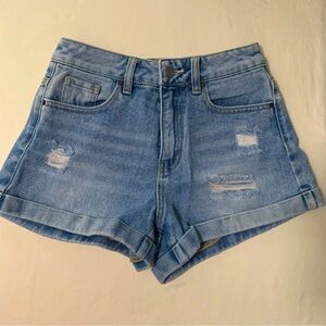 PacSun Size 25 Butterfly High Rise Mom Jean Shorts